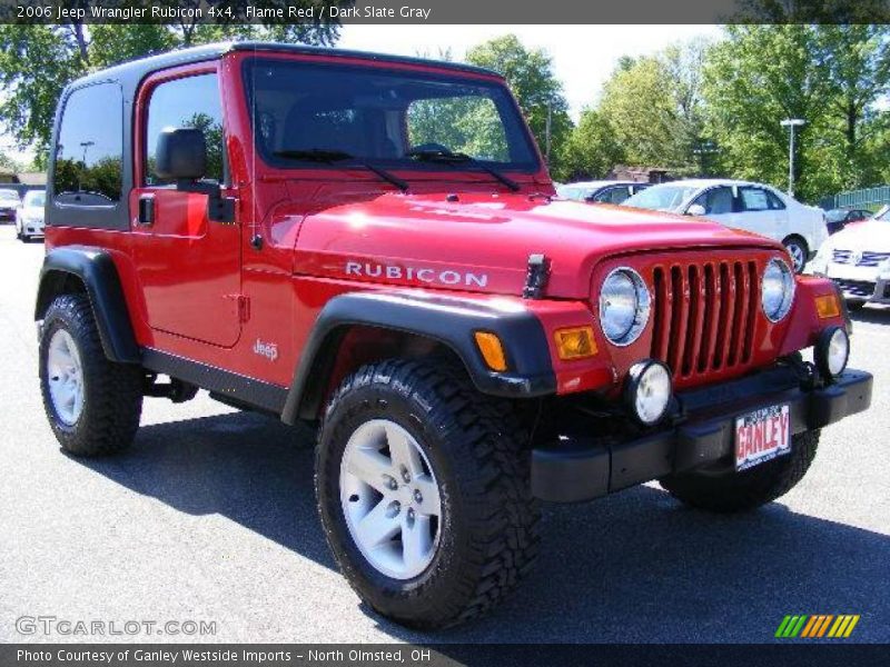 Flame Red / Dark Slate Gray 2006 Jeep Wrangler Rubicon 4x4