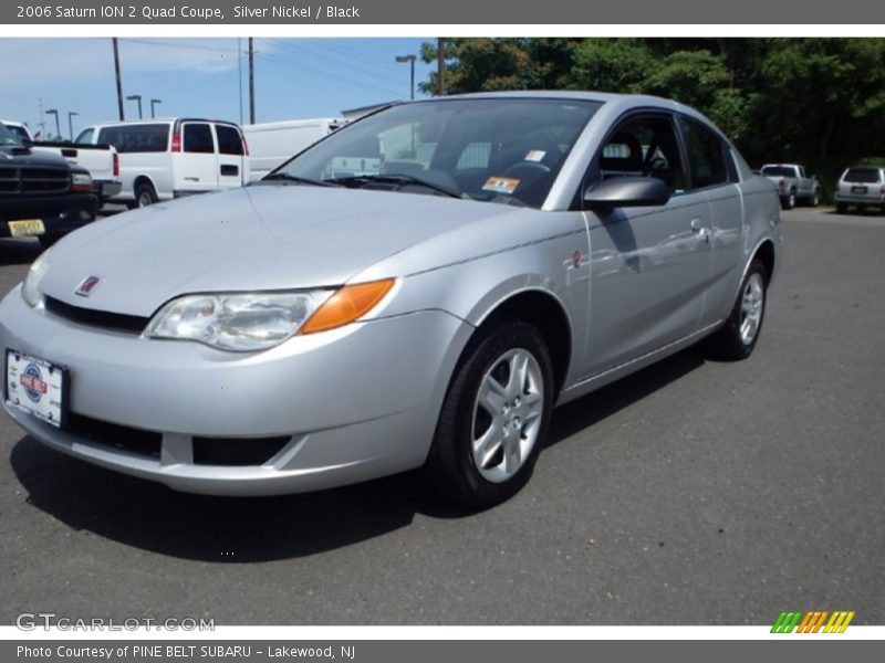 Silver Nickel / Black 2006 Saturn ION 2 Quad Coupe