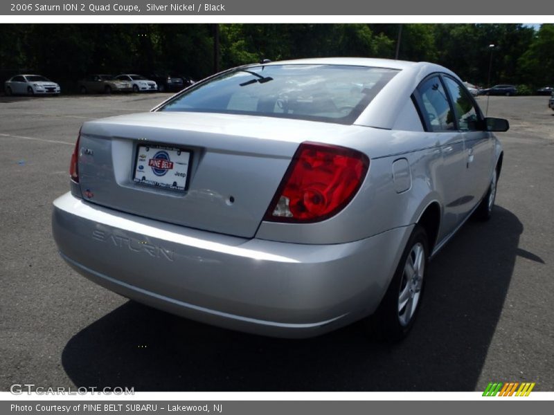 Silver Nickel / Black 2006 Saturn ION 2 Quad Coupe