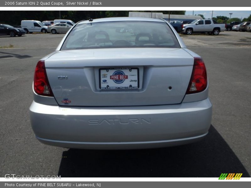 Silver Nickel / Black 2006 Saturn ION 2 Quad Coupe
