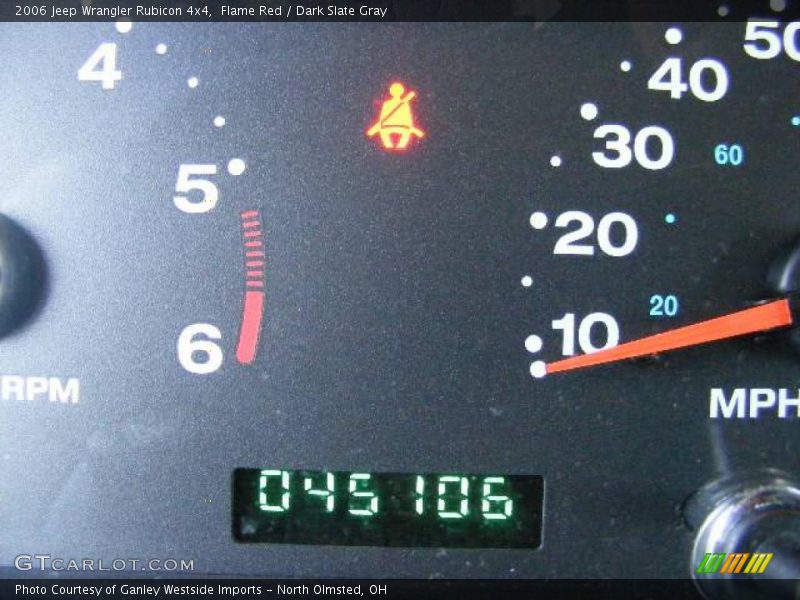 Flame Red / Dark Slate Gray 2006 Jeep Wrangler Rubicon 4x4