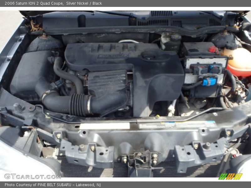 Silver Nickel / Black 2006 Saturn ION 2 Quad Coupe