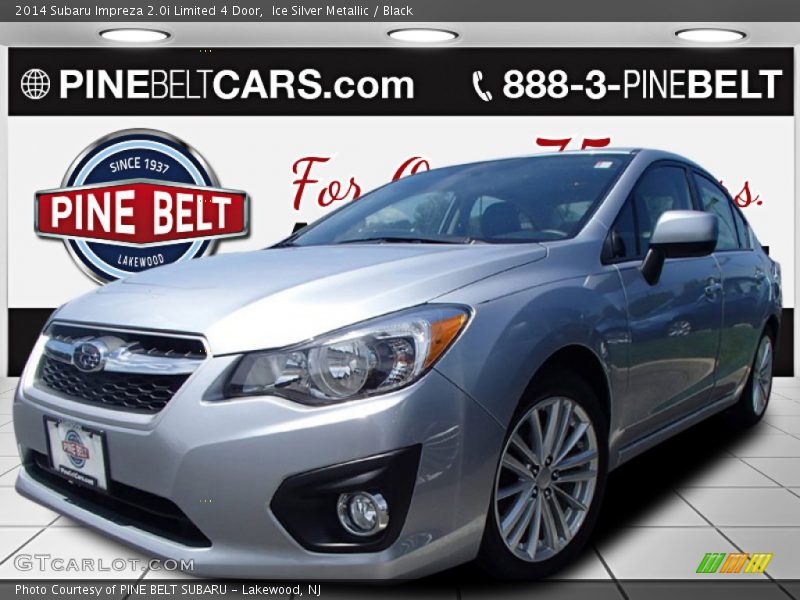 Ice Silver Metallic / Black 2014 Subaru Impreza 2.0i Limited 4 Door