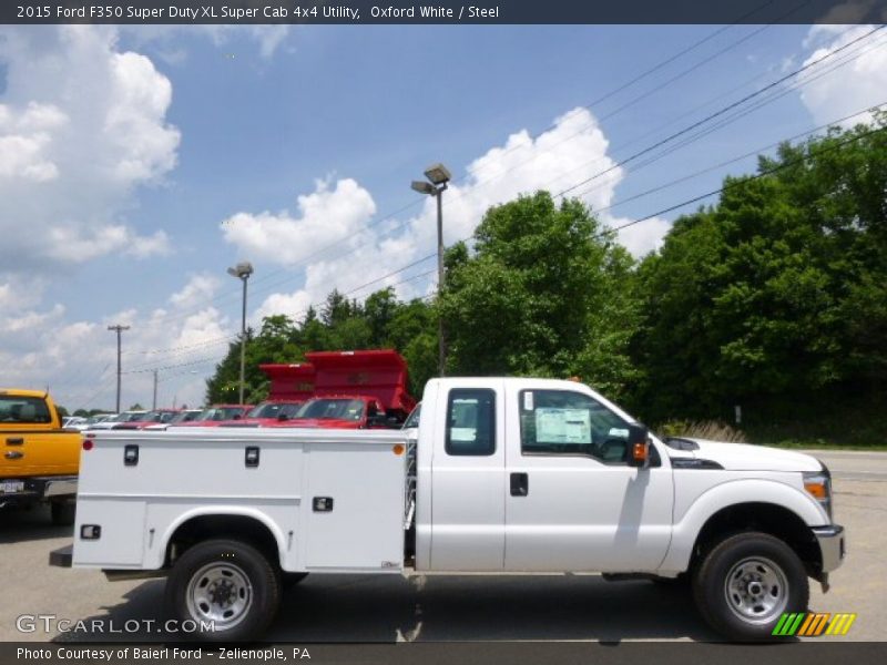 Oxford White / Steel 2015 Ford F350 Super Duty XL Super Cab 4x4 Utility