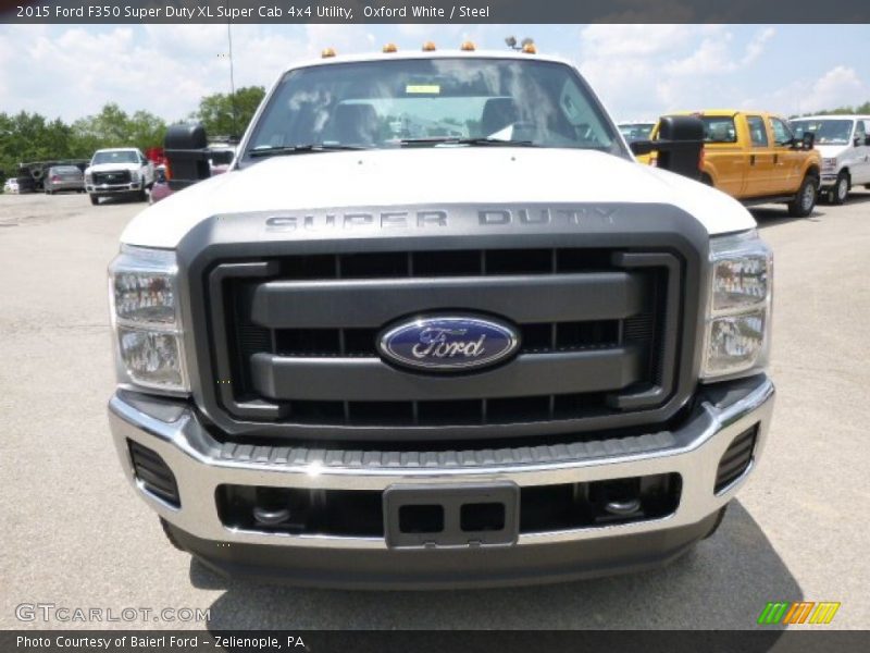 Oxford White / Steel 2015 Ford F350 Super Duty XL Super Cab 4x4 Utility