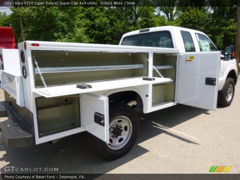 Oxford White / Steel 2015 Ford F350 Super Duty XL Super Cab 4x4 Utility