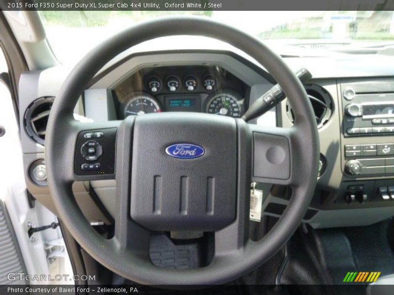 Oxford White / Steel 2015 Ford F350 Super Duty XL Super Cab 4x4 Utility