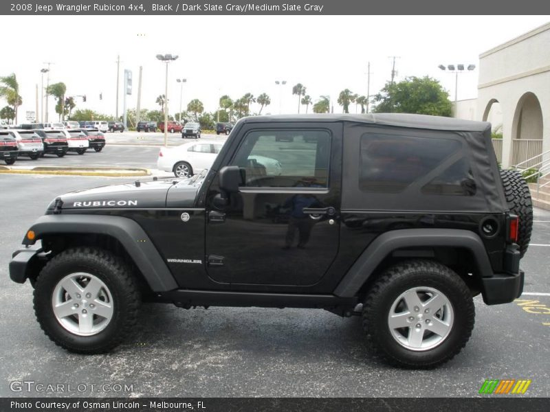 Black / Dark Slate Gray/Medium Slate Gray 2008 Jeep Wrangler Rubicon 4x4