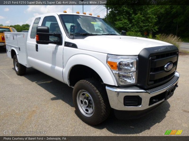 Oxford White / Steel 2015 Ford F250 Super Duty XL Super Cab 4x4 Utility