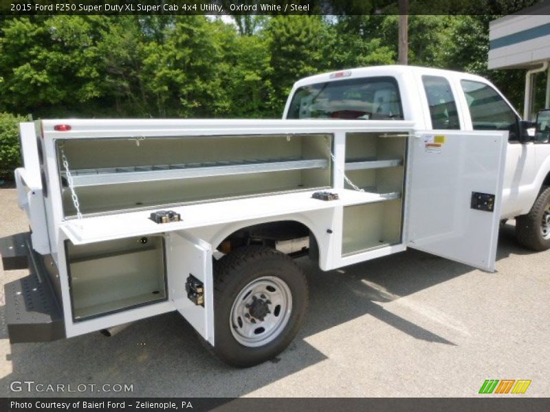 Oxford White / Steel 2015 Ford F250 Super Duty XL Super Cab 4x4 Utility