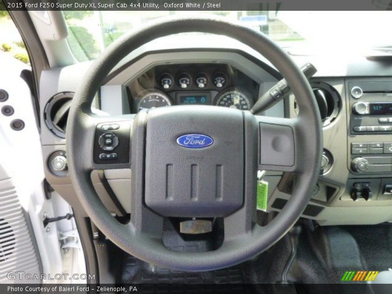 Oxford White / Steel 2015 Ford F250 Super Duty XL Super Cab 4x4 Utility