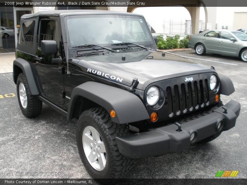 Black / Dark Slate Gray/Medium Slate Gray 2008 Jeep Wrangler Rubicon 4x4
