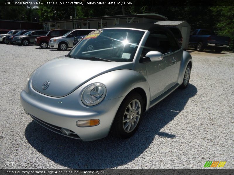 Reflex Silver Metallic / Grey 2005 Volkswagen New Beetle GLS Convertible
