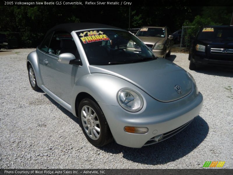 Reflex Silver Metallic / Grey 2005 Volkswagen New Beetle GLS Convertible