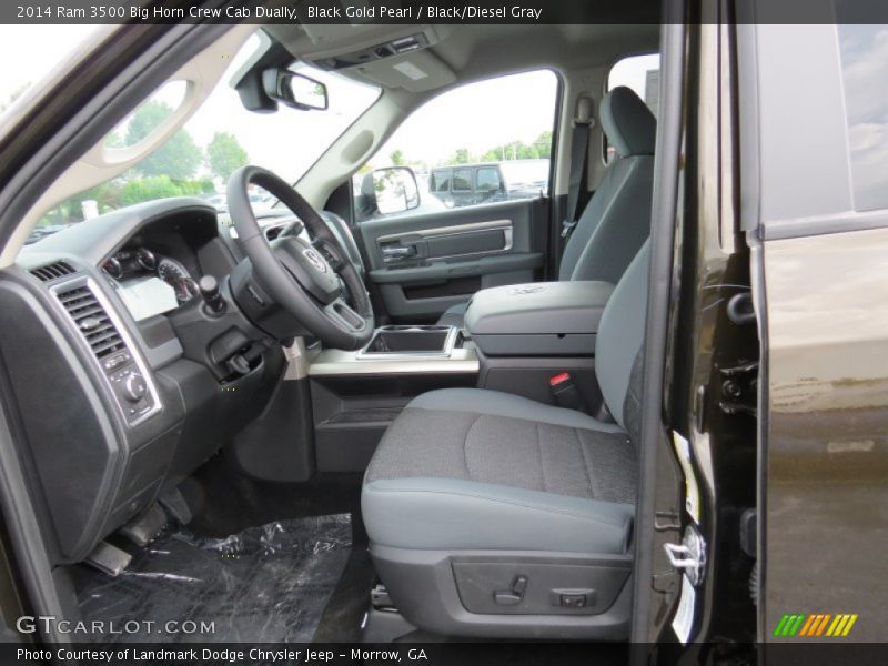Black Gold Pearl / Black/Diesel Gray 2014 Ram 3500 Big Horn Crew Cab Dually