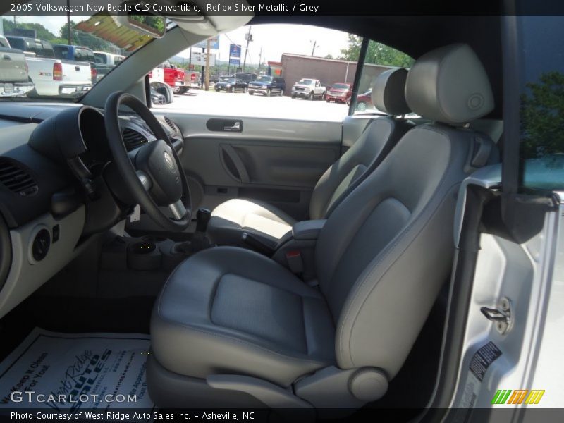 Reflex Silver Metallic / Grey 2005 Volkswagen New Beetle GLS Convertible