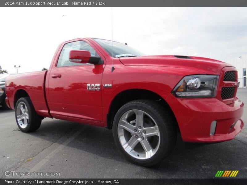 Flame Red / Black 2014 Ram 1500 Sport Regular Cab