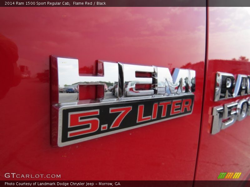 Flame Red / Black 2014 Ram 1500 Sport Regular Cab