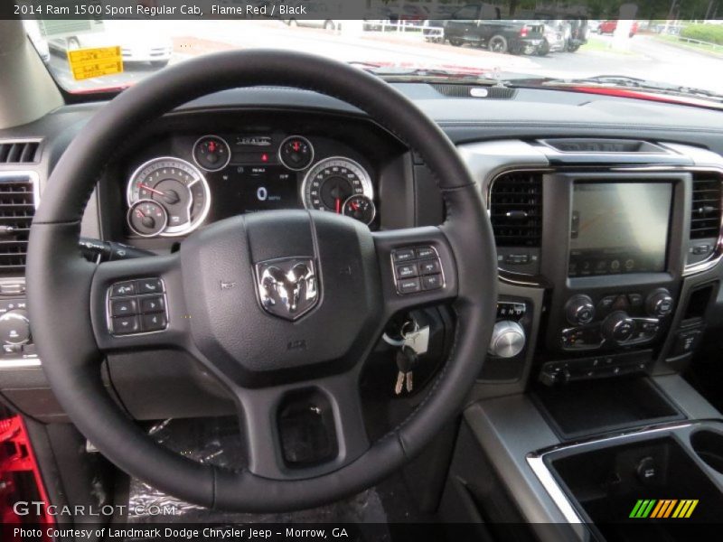 Flame Red / Black 2014 Ram 1500 Sport Regular Cab