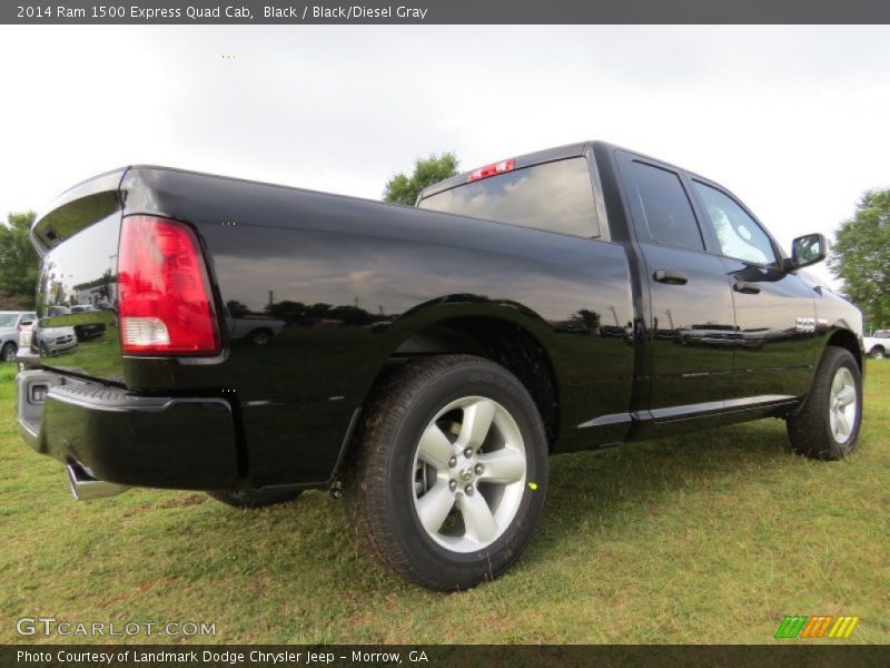 Black / Black/Diesel Gray 2014 Ram 1500 Express Quad Cab