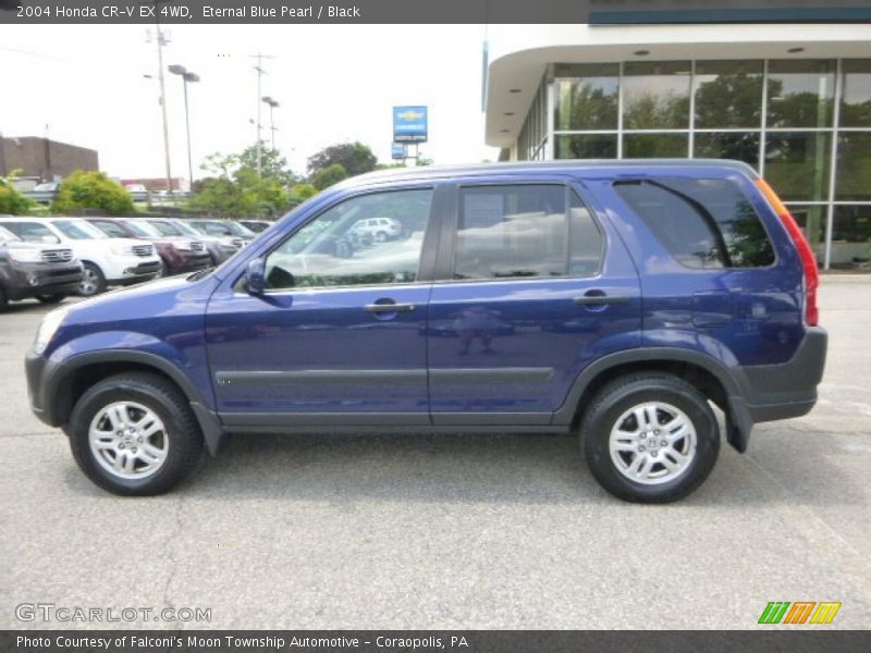 Eternal Blue Pearl / Black 2004 Honda CR-V EX 4WD