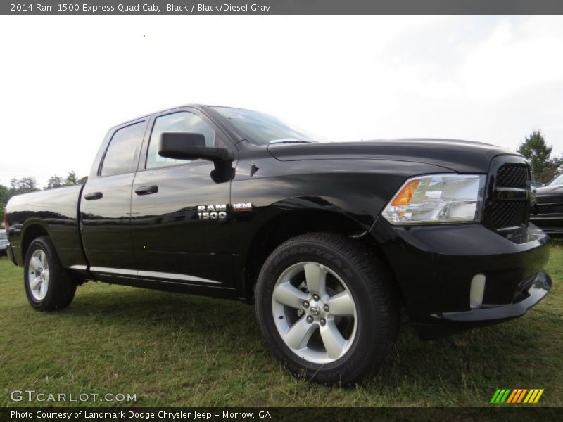 Black / Black/Diesel Gray 2014 Ram 1500 Express Quad Cab