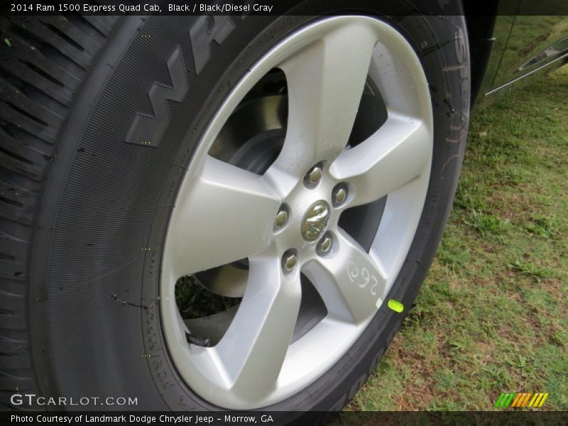 Black / Black/Diesel Gray 2014 Ram 1500 Express Quad Cab
