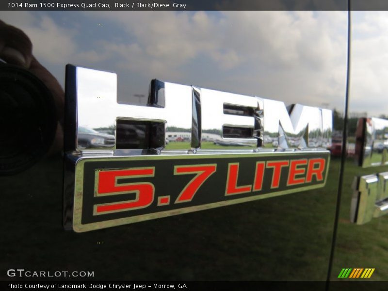 Black / Black/Diesel Gray 2014 Ram 1500 Express Quad Cab