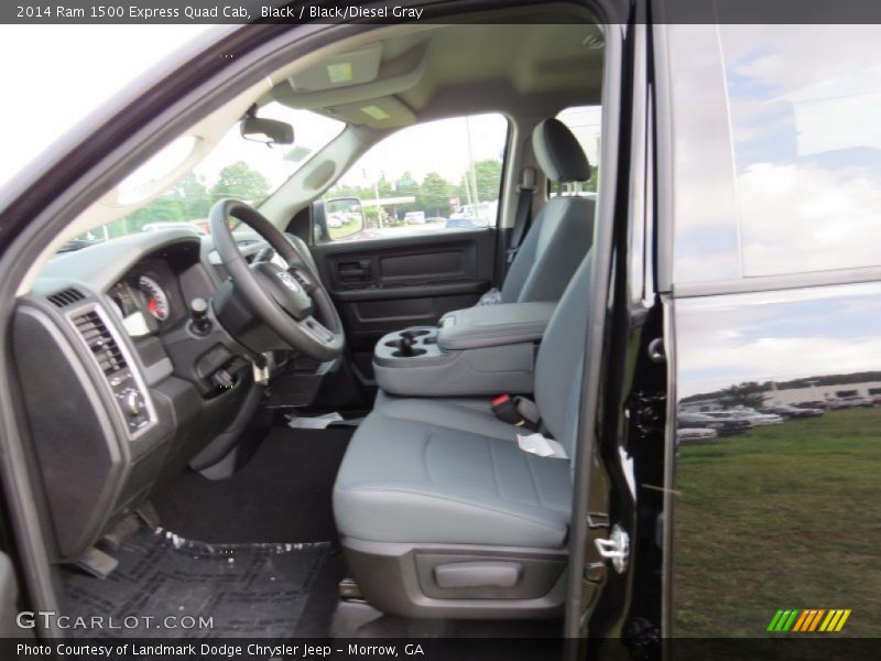 Black / Black/Diesel Gray 2014 Ram 1500 Express Quad Cab