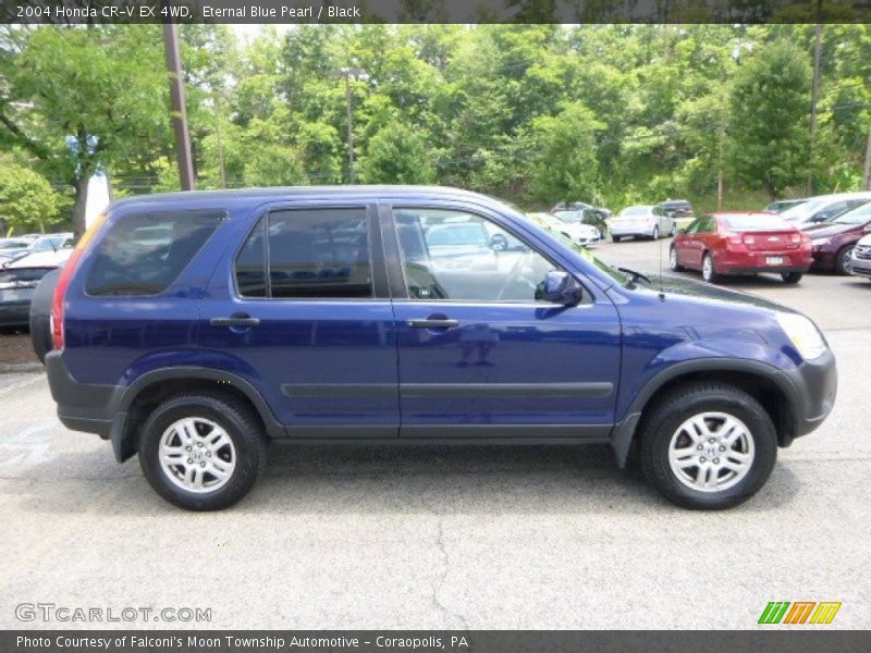 Eternal Blue Pearl / Black 2004 Honda CR-V EX 4WD