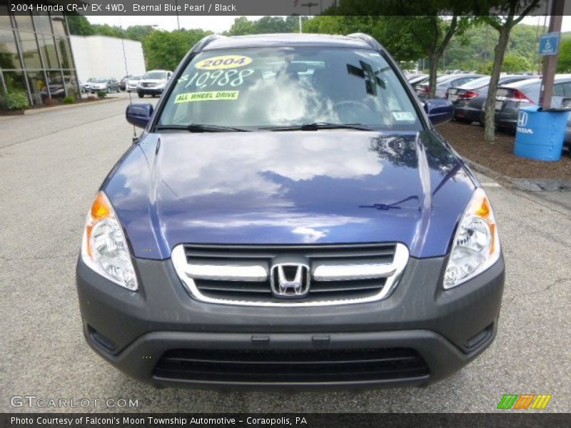 Eternal Blue Pearl / Black 2004 Honda CR-V EX 4WD