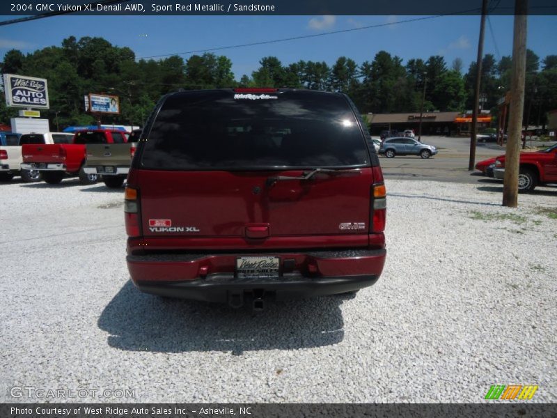 Sport Red Metallic / Sandstone 2004 GMC Yukon XL Denali AWD