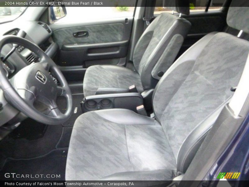 Eternal Blue Pearl / Black 2004 Honda CR-V EX 4WD
