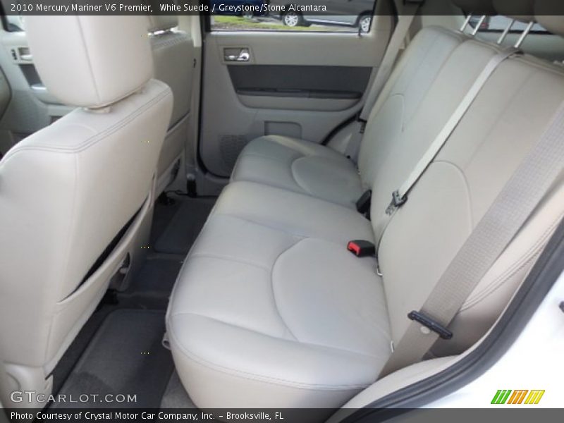 White Suede / Greystone/Stone Alcantara 2010 Mercury Mariner V6 Premier