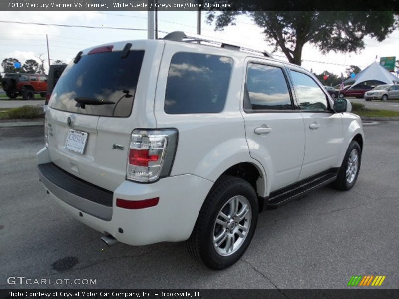 White Suede / Greystone/Stone Alcantara 2010 Mercury Mariner V6 Premier
