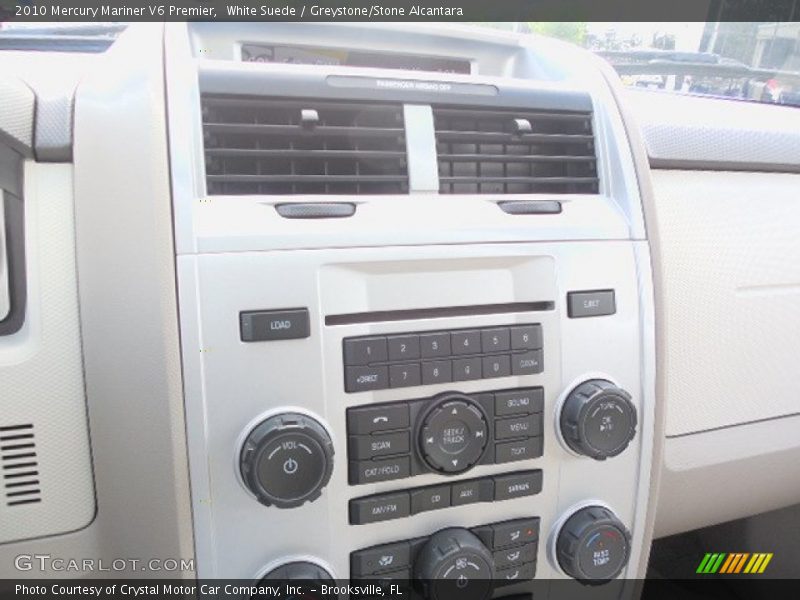 White Suede / Greystone/Stone Alcantara 2010 Mercury Mariner V6 Premier