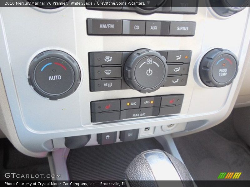 White Suede / Greystone/Stone Alcantara 2010 Mercury Mariner V6 Premier