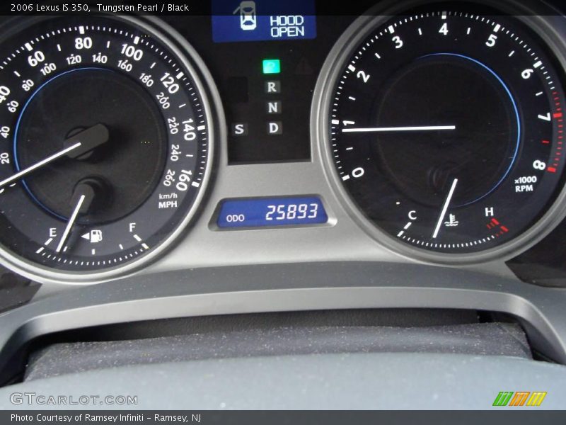 Tungsten Pearl / Black 2006 Lexus IS 350