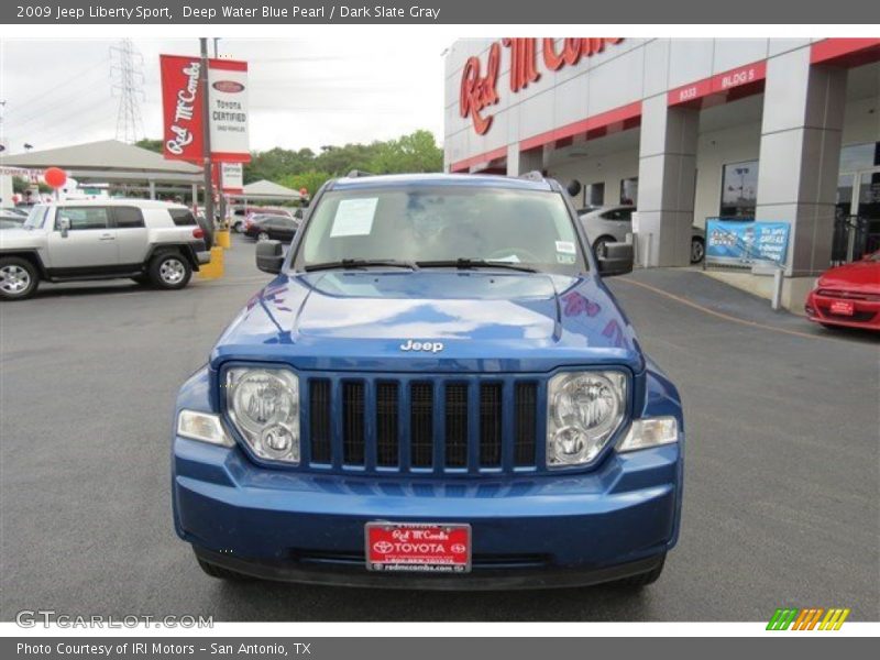Deep Water Blue Pearl / Dark Slate Gray 2009 Jeep Liberty Sport