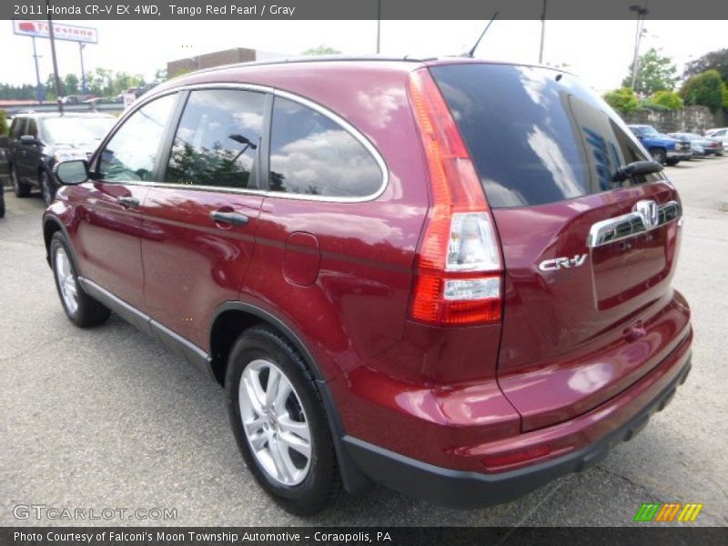 Tango Red Pearl / Gray 2011 Honda CR-V EX 4WD