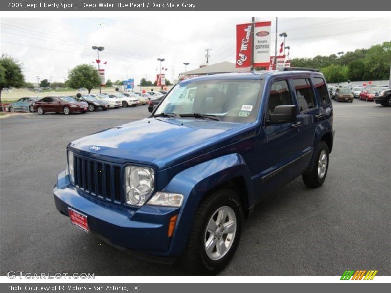 Deep Water Blue Pearl / Dark Slate Gray 2009 Jeep Liberty Sport