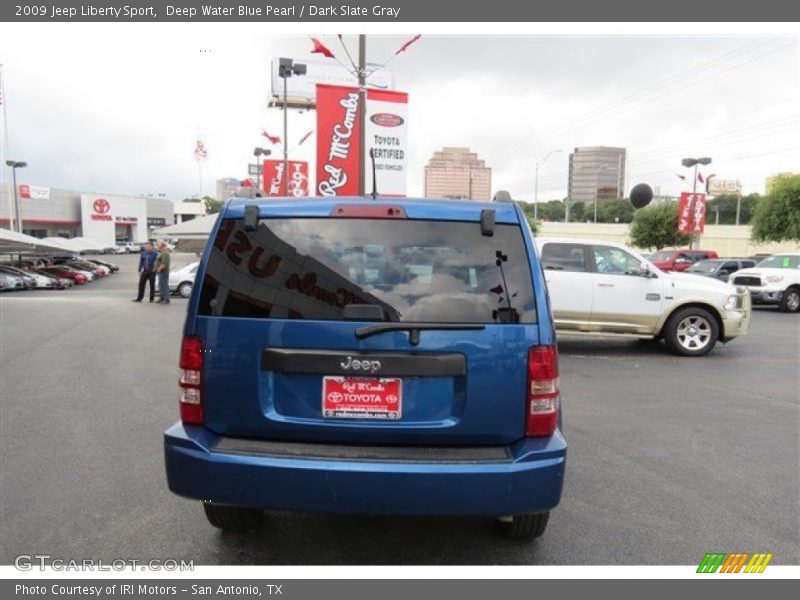 Deep Water Blue Pearl / Dark Slate Gray 2009 Jeep Liberty Sport