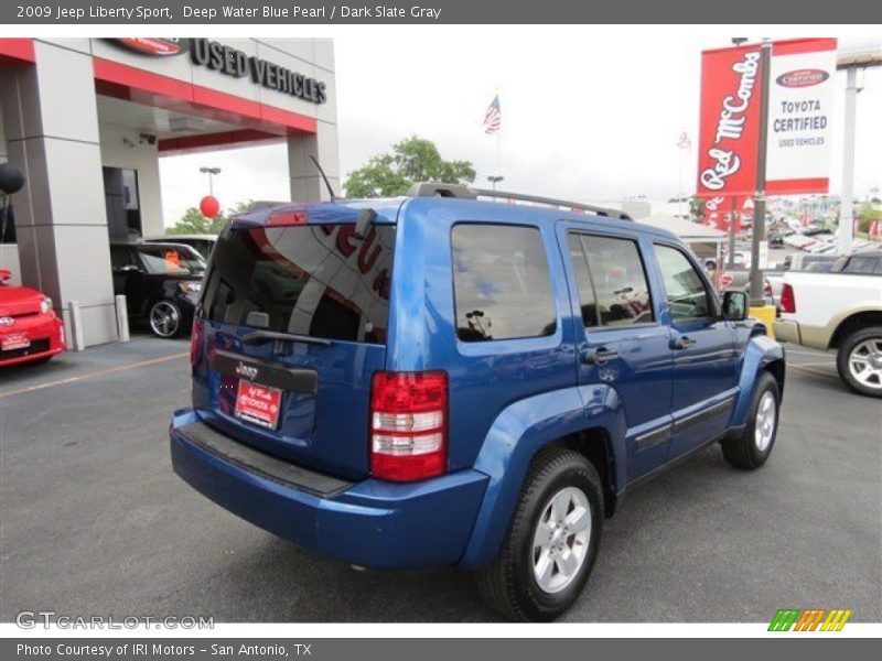 Deep Water Blue Pearl / Dark Slate Gray 2009 Jeep Liberty Sport