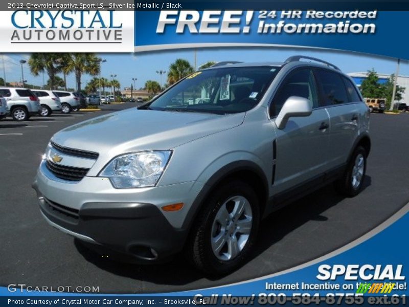 Silver Ice Metallic / Black 2013 Chevrolet Captiva Sport LS