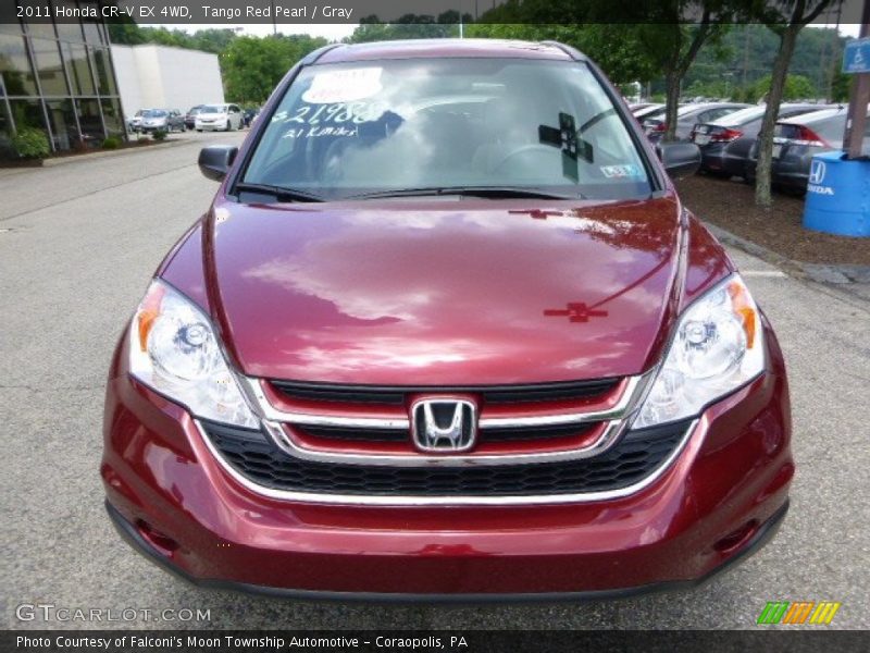 Tango Red Pearl / Gray 2011 Honda CR-V EX 4WD