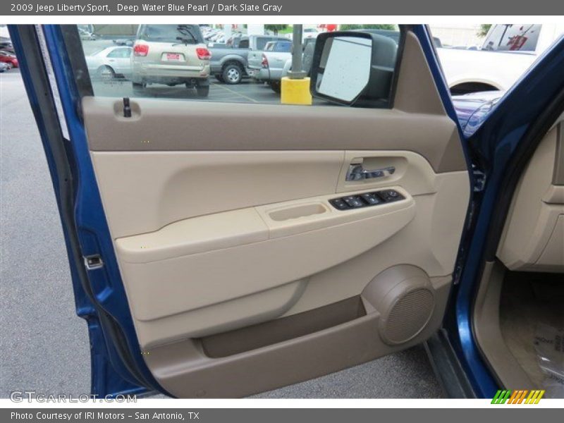 Deep Water Blue Pearl / Dark Slate Gray 2009 Jeep Liberty Sport
