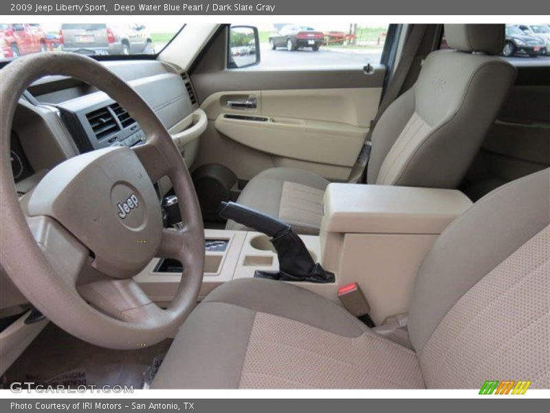 Deep Water Blue Pearl / Dark Slate Gray 2009 Jeep Liberty Sport