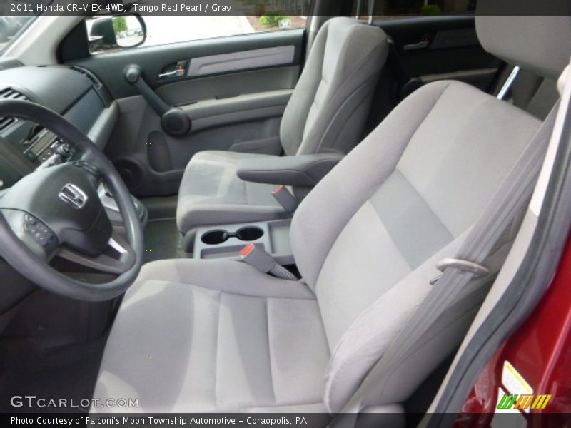 Tango Red Pearl / Gray 2011 Honda CR-V EX 4WD