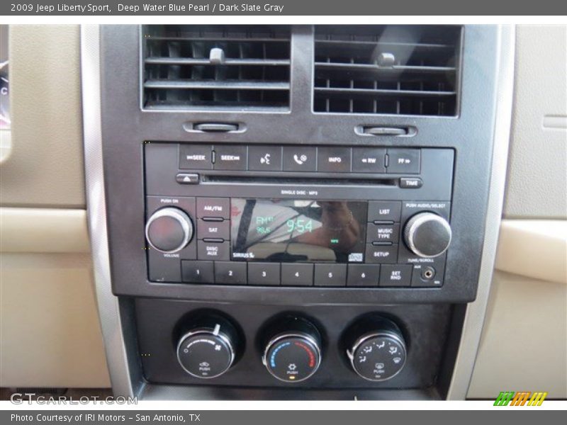 Deep Water Blue Pearl / Dark Slate Gray 2009 Jeep Liberty Sport