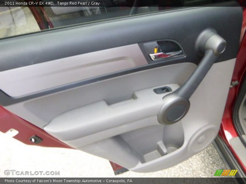 Tango Red Pearl / Gray 2011 Honda CR-V EX 4WD